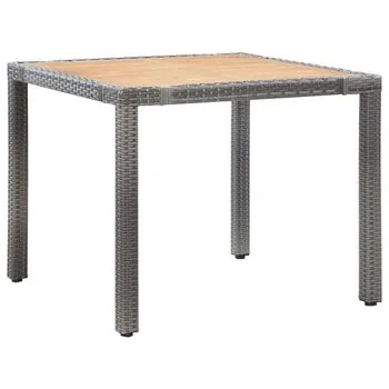  Set mobilier de grădină cu perne, 5 piese, gri, poliratan