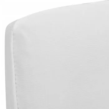  Huse de scaun elastice drepte, 6 buc., alb