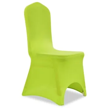 Set 6 bucati husa de scaun elastica, verde