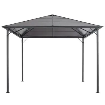  Pavilion cu acoperiș, antracit, 3 x 3 m, aluminiu