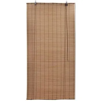  Jaluzele din bambus tip rulou, 2 buc., maro, 150 x 220 cm