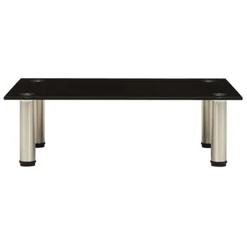  Suport TV, negru, 60 x 35 x 17 cm, sticlă securizată