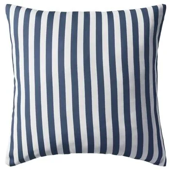  Perne de exterior, 4 buc., imprimeu dungi, 45x45 cm, bleumarin