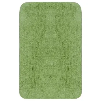 Set covorașe baie, 2 buc., verde, material textil