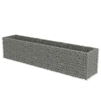 Strat înălțat gabion, 450 x 90 x 100 cm, oțel galvanizat
