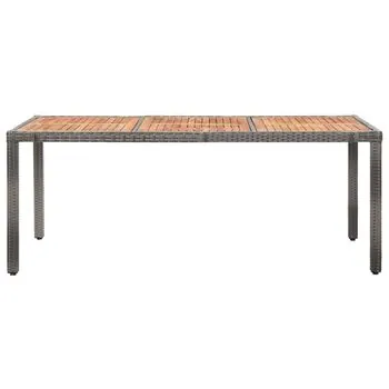  Set mobilier grădină cu perne, 9 piese, gri, poliratan