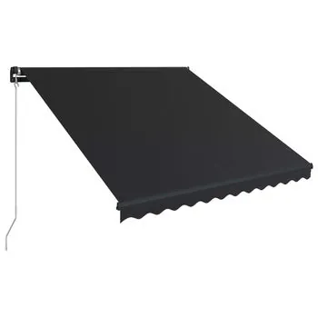  Copertină retractabilă manual, antracit, 300 x 250 cm