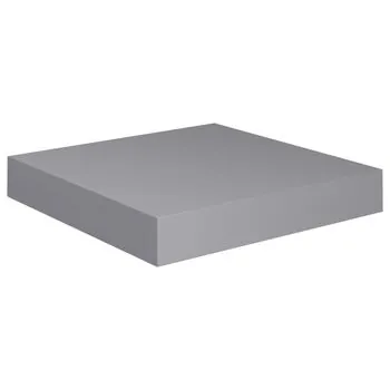  Raft de perete suspendat, gri, 23x23,5x3,8 cm, MDF