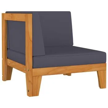  Set mobilier grădină cu perne, 2 piese, lemn masiv de acacia