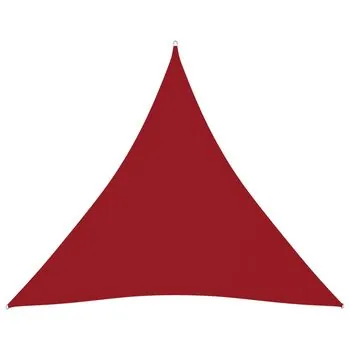  Pânză parasolar, roșu, 6x6x6 m, țesătură oxford, triunghiular
