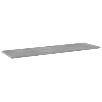  Plăci bibliotecă, 8 buc., gri beton, 100 x 30 x 1,5 cm, PAL