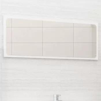 Oglinda de baie, alb, 90 x 1.5 x 37 cm