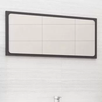 Oglinda de baie, gri, 80 x 1.5 x 37 cm