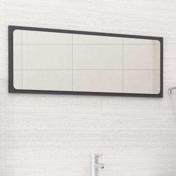 Oglindă de baie, gri, 90x1.5x37 cm, PAL