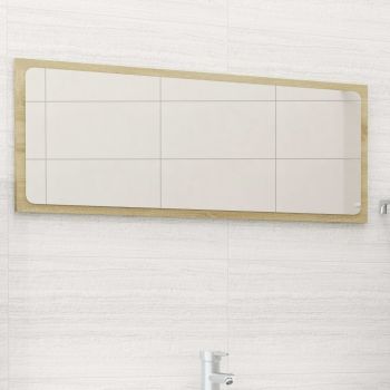 Oglindă de baie, stejar sonoma, 90x1.5x37 cm, PAL