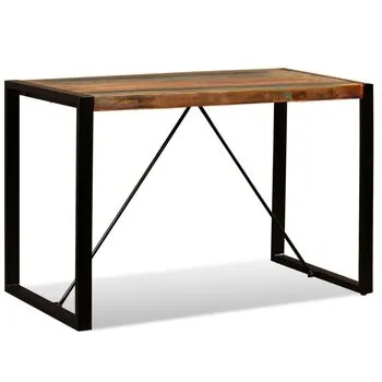 Masă de bucătărie, 120 cm, lemn masiv reciclat