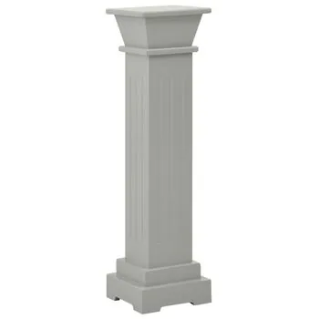  Suport de plante clasic formă stâlp pătrat gri 17x17x66 cm MDF
