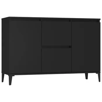  Servantă, negru, 104x35x70 cm, PAL