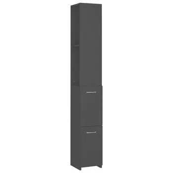  Dulap de baie, negru, 25x26,5x170 cm, lemn prelucrat