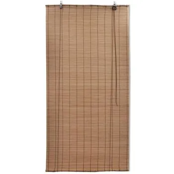  Jaluzele din bambus tip rulou, 2 buc., maro, 100 x 160 cm