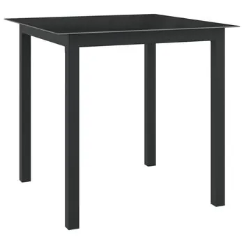  Set mobilier de grădină, 5 piese, antracit, aluminiu