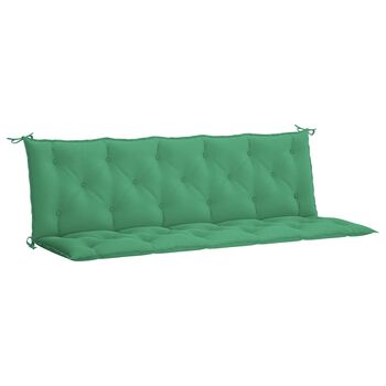  Pernă bancă de grădină, verde, 180x(50+50)x7cm, material oxford