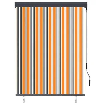  Jaluzea tip rulou de exterior, galben și albastru, 120 x 250 cm