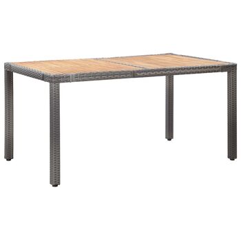  Set mobilier de grădină cu perne, 7 piese, gri, poliratan