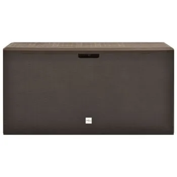  Ladă de depozitare pentru grădină, maro, 114 x 47 x 60 cm