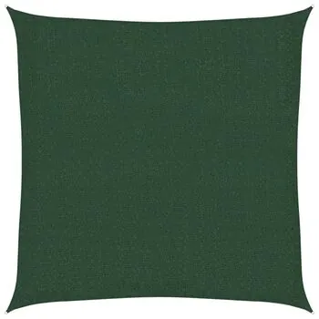  Pânză parasolar, verde închis, 2,5 x 2,5 m, HDPE, 160 g / m²
