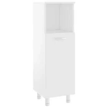  Dulap de baie, alb, 30x30x95 cm, lemn prelucrat