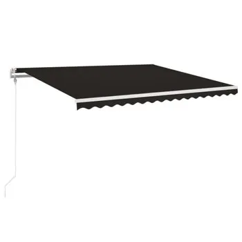  Copertină retractabilă automat, antracit, 400x350 cm
