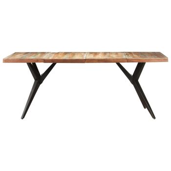  Masă de bucătărie, 200x90x76 cm, lemn masiv reciclat