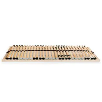  Baze de pat cu șipci, 2 buc., 28 șipci, 7 zone, 90 x 200 cm