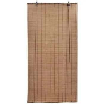  Jaluzele din bambus tip rulou, 2 buc., maro, 120 x 220 cm