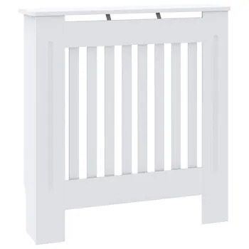  Mască pentru calorifer, alb, 78 cm, MDF