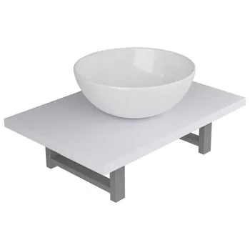  Set mobilier de baie, 2 piese, alb, ceramică