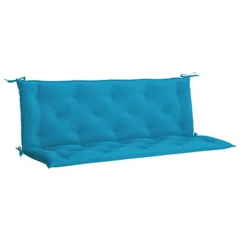 Pernă de bancă albastru deschis 150x(50+50)x7cm material oxford