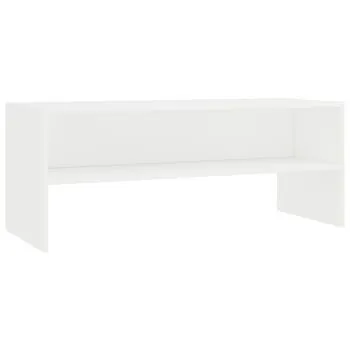  Dulap TV, alb, 100x40x40 cm, lemn prelucrat