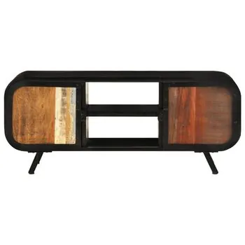  Comodă TV, 110x30x45 cm, lemn masiv reciclat
