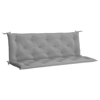  Pernă de bancă de grădină gri, 150x(50+50)x7cm, material oxford