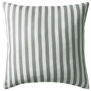  Perne de exterior, 4 buc, imprimeu dungi, 45x45 cm, gri