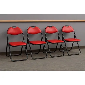 Scaun pliant Cordoba, rosu, 38.5x43x79 cm