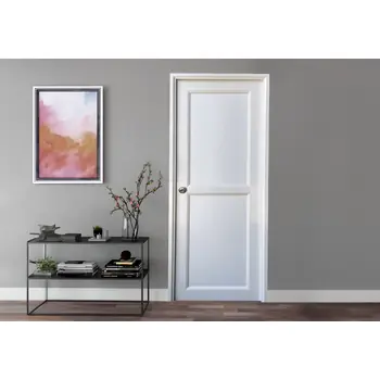 Usa PVC, alba, 90 cm, cu deschidere spre dreapta, toc inclus