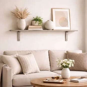 Polita PAL gri, 120x20x1.6 cm