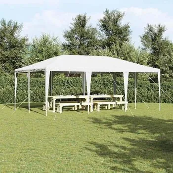 Cort pentru Petreceri, alb, 4 x 6 m, PE