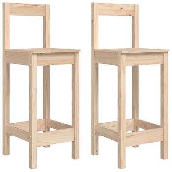  Scaune de bar, 2 buc., 40x41,5x112 cm, lemn masiv de pin
