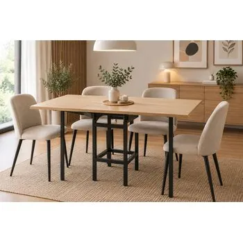 Masa extensibila Wendy,  75x38/84/130 cm, stejar