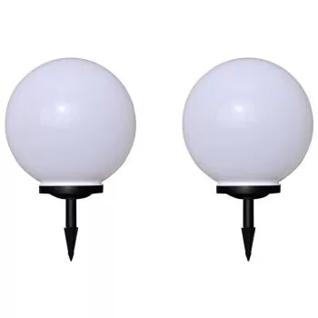Lampi de exterior pentru alee LED 2 buc. 40 cm, alb, 40 cm