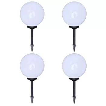 Lampi de exterior pentru alee LED 4 buc. 30 cm, alb, 30 cm